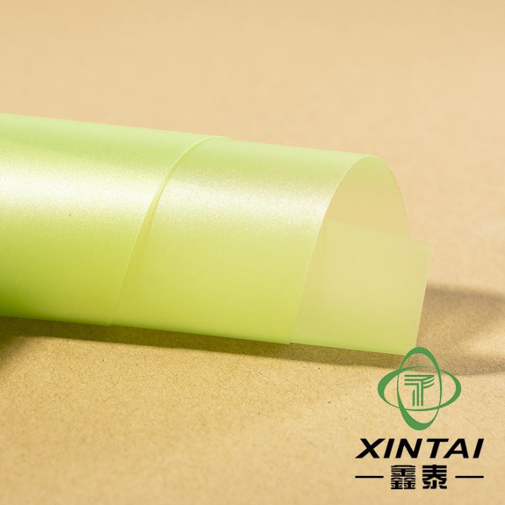 Foglio di polipropilene satinato verde