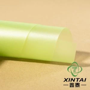Foglio di polipropilene satinato verde