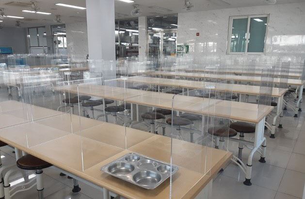 Partizioni di plastica per Covid